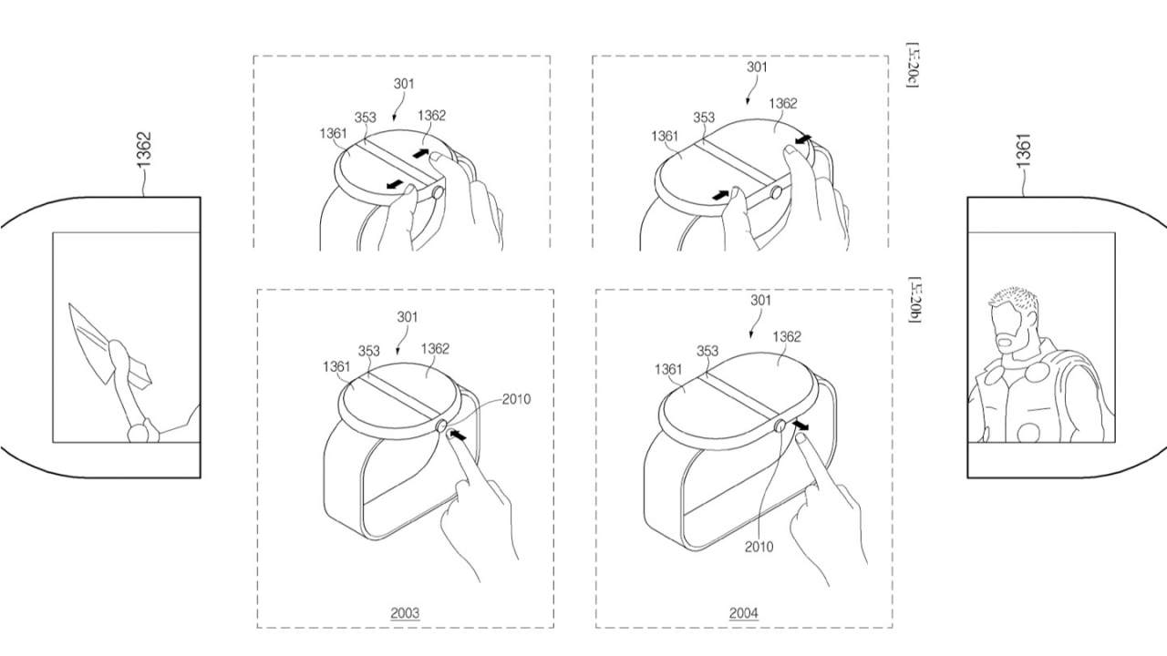 Samsung rollable smartwatch hides a secret in the middle